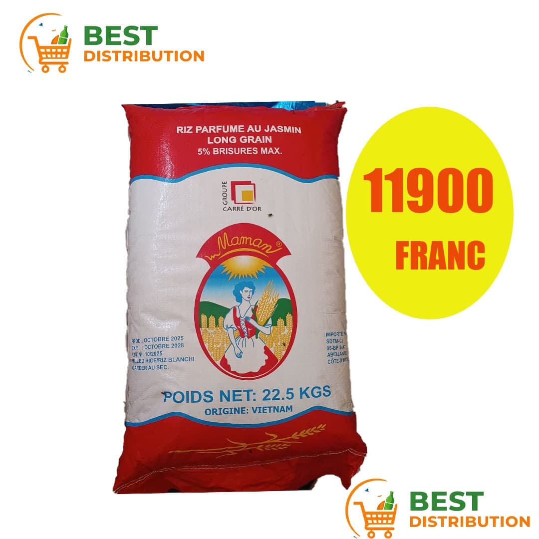 Riz Maman parfume jasmin 22,5 kg